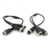 M12 4Pin Aviation Head To  Male Female To 2 Way Male Female Aviation Head Wire Extension Y Splitter Cable Adapter Connector