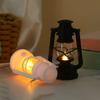 Retro LED Electronic Candle Light Flameless Creative Mini Square Night Lights Battery-Operated Smokeless