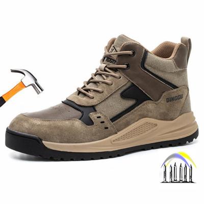 Industrial Safety Boots Men Steel Toe Work Shoe Autumn Winter Anti Puncture Safety Work Sneakers Work Man Safety Shoes Security