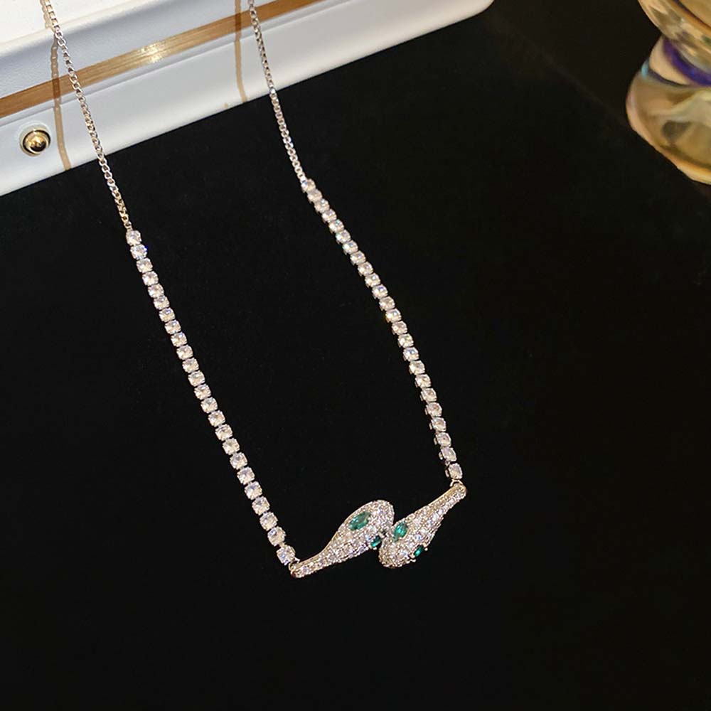 Clothing Accessories Crystal Snake Necklace Snake Choker Pendant  Party Evening Dress