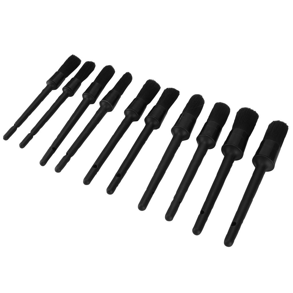 10pcs Detailing Dusting Brushes Kit Scrub Cleaning Tool for Automotive Interior Exterior Wheels Air Vent