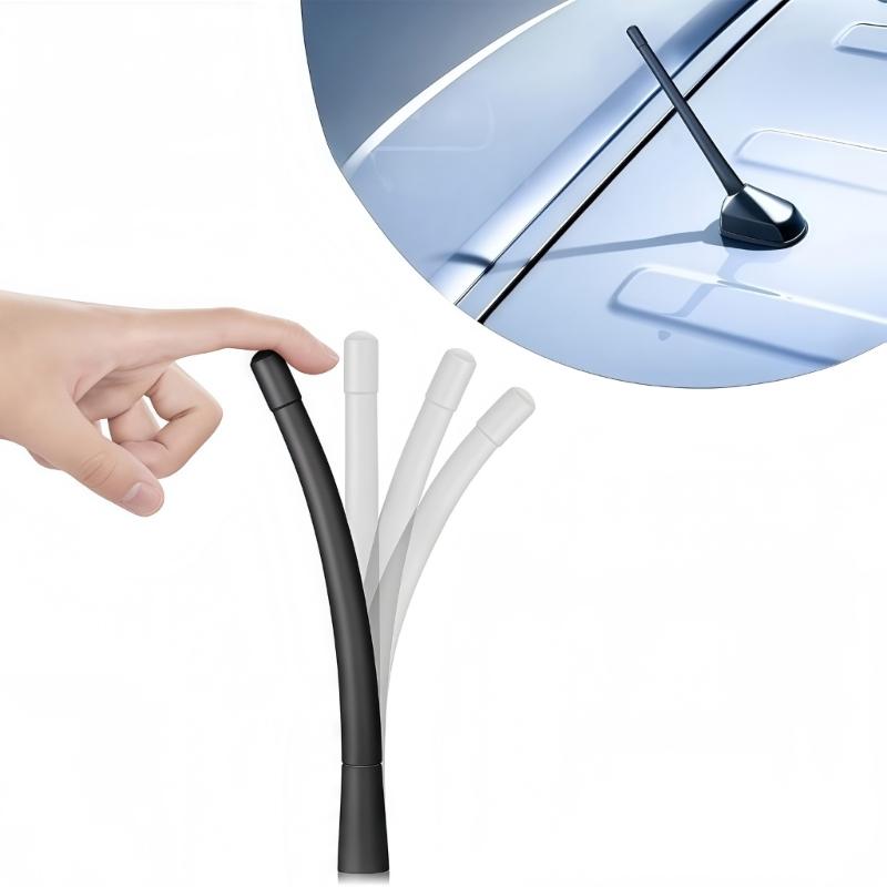 Wear Resistant Rubber Car Antenna Replacement 7Inch Length Fits Various Vehicles Ceiling Antenna Poles