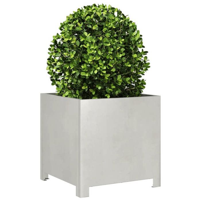 VidaXL Planter 40x40x40 Cm Stainless Steel, Planter, Patio Planter, Flower Box, Outdoor Planter, Box To 851207
