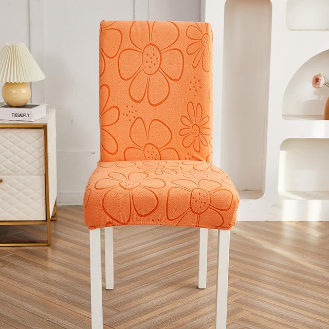 Thick Jacquard Chair Cover Spandex Stretch Slipcovers Chair Seat Covers For Kitchen Dining Room Wedding Banquet Home 1pc