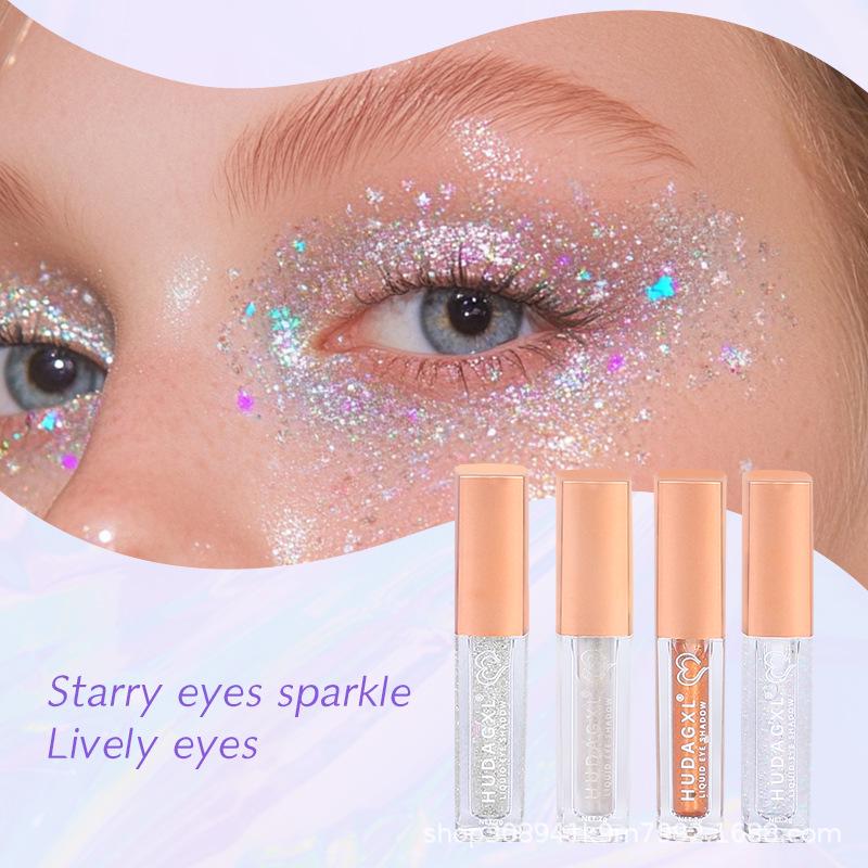 Cross-Border Shimmer: Super Shiny Pearlescent Liquid Eyeshadow with Explosive Sparkle and Crushed Diamond Glow