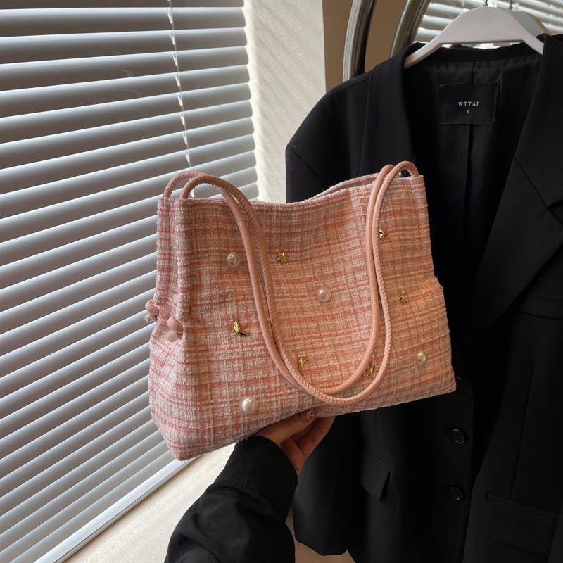 Stylish Large Capacity Canvas Tote Bag For Women Trendy Summer Shoulder Bag