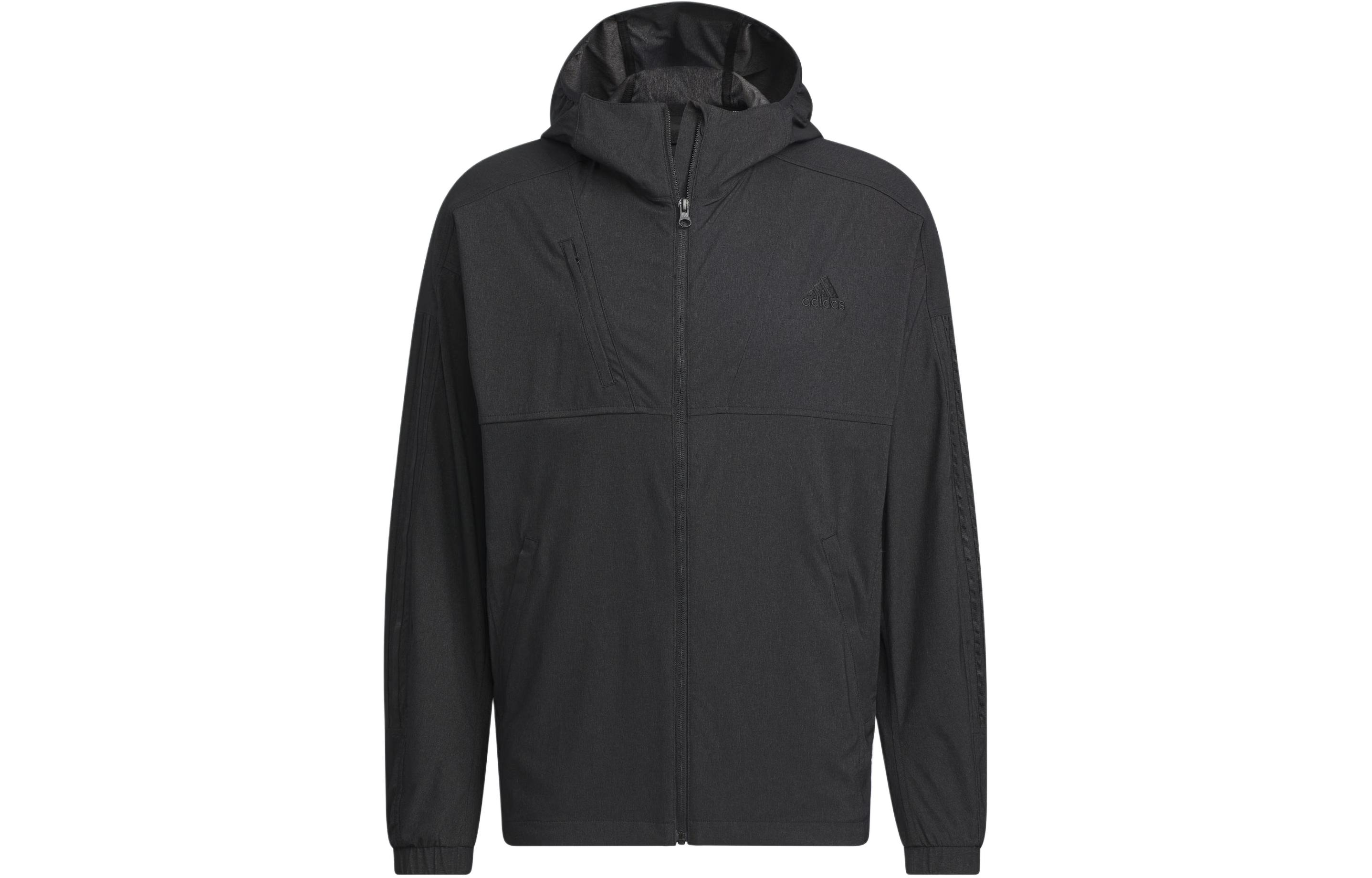 Adidas 24/7 Aeroready Hooded Track Jacket Jackets & Coats Men s Black IS5137 S