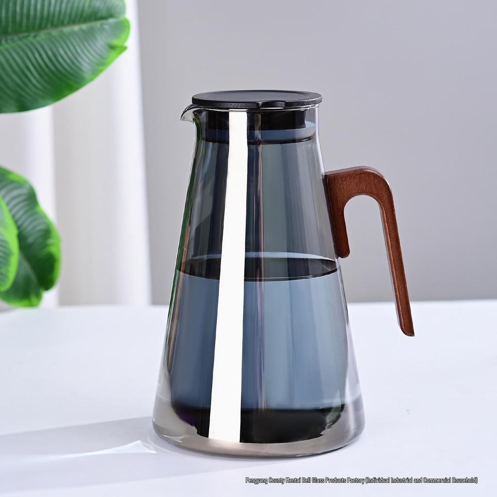 Großes Glas-Teekessel für Tee und Saft - Hitzebeständig