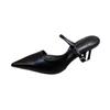 Mode Sommer Pantoletten Hausschuhe Damenmode Spitzschuh High High Heel Damen Elegante Partykleid Slides Sandalias
