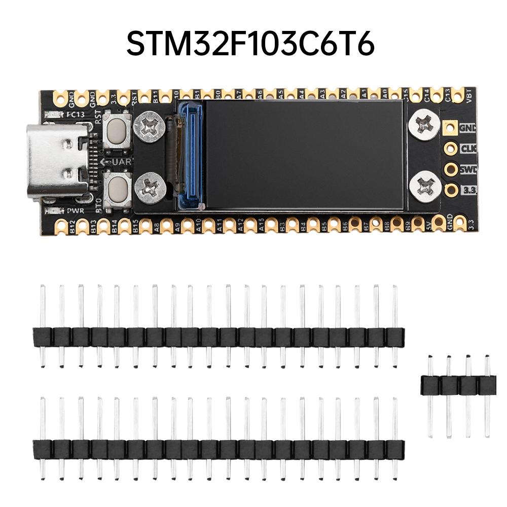 

STM32F103C8T6 MCU Core Board with 0.96 Inch TFT LCD Screen Display 8MB Minimum Flash Development System Board STM32F103C8T6
