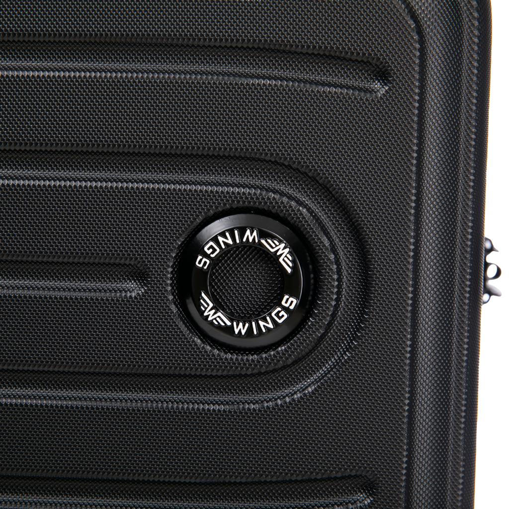 Wings Abs+ Coot 24" Black Medium Suitcase