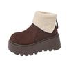 Internet celebrity retro platform snow boots women's 2025 new winter versatile velvet thickened warm Northeast cotton shoes