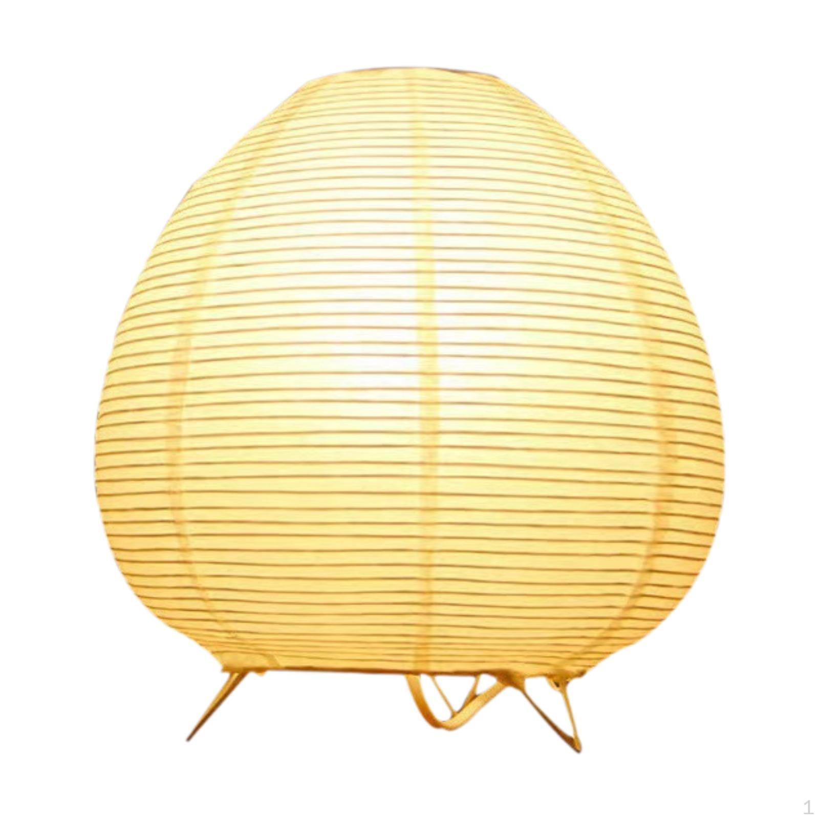 Japanese Paper Lamp Portable Small Light Lantern for Office NightStand Bar Ornaments