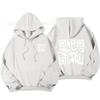 Unisex Oversized Fleece-Lined Hoodie With Bold Graphic Print Loose Fit Long Sleeve Sweatshirt Teens Adults