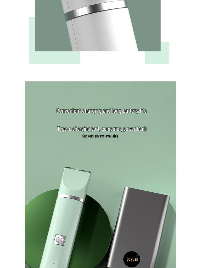 Quiet Rechargeable Pet Shaver & Paw Trimmer for Cats