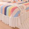 סגנון נסיכות גרסה קוריאנית כיסוי מיטה נגד החלקה מרופד כיסוי מיטה כיסוי מיטה טאטאמי כיסוי מיטה רחיץ לכל השנה