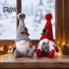 Holiday Hanging Ornaments Faceless Plush Doll, Christmas Tree Ornaments, Knitted Rudolf Stuffed Decorative Baubles Toy, Nordic Window Tabletop Display