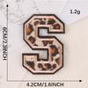 Embroidery Label Leopard Print English Alphabet Cloth Label Clothes And Hats Hand Account Diy Patch Accessories Embroidery Stickers Cloth Stickers