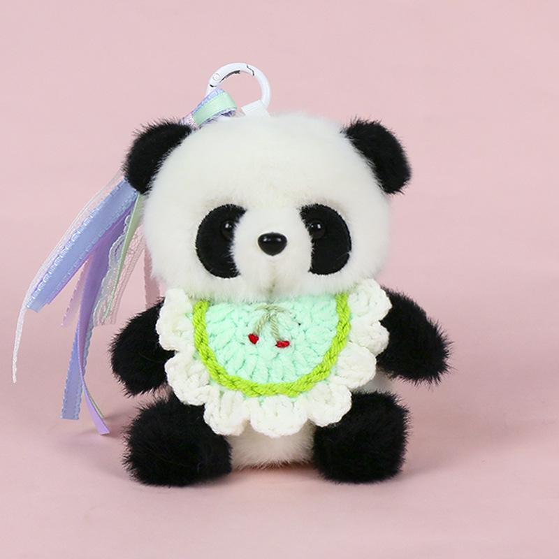 Premium Scented Panda Pendant Backpack: Dressed-Up Panda Doll In Various Styles