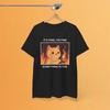 Funny Cat Its Fine Introvert Anime Black Tshirt Gift For Fans