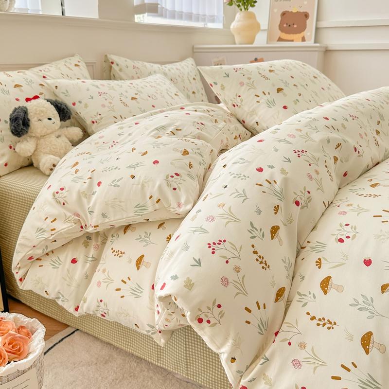 Cotton Bedding Set Duvet Cover with Pillowcases Bedclothes Comforter covers Sets Duvet Cover Queen Size with Pillow cover