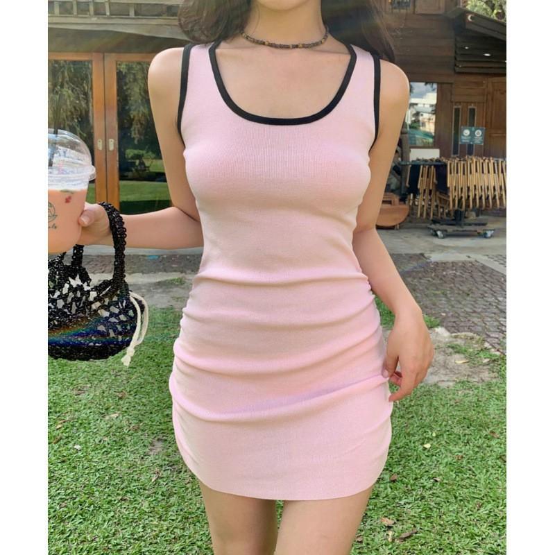 Korean Version Swimsuit Women s One-piece Triangle Small Fresh Suspender Strapless Sexy White Backless Beach Vacation XL