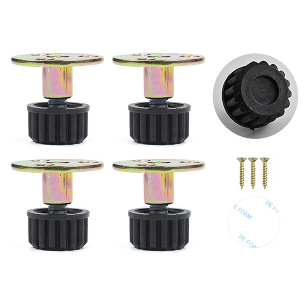 Nein. 3 4 PCS Möbelbeinerhöhungen, verstellbare Höhenerhöhungspolster für Tisch-, Bett- und Stuhlbeinerhöhungen, kein Bohren erforderlich