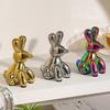 DYS Nordic Animal Statue, Gold Elephant Monkey Rabbit Figurines, Luxury Desk Decor for Bookshelf, Living Room Coffee Table