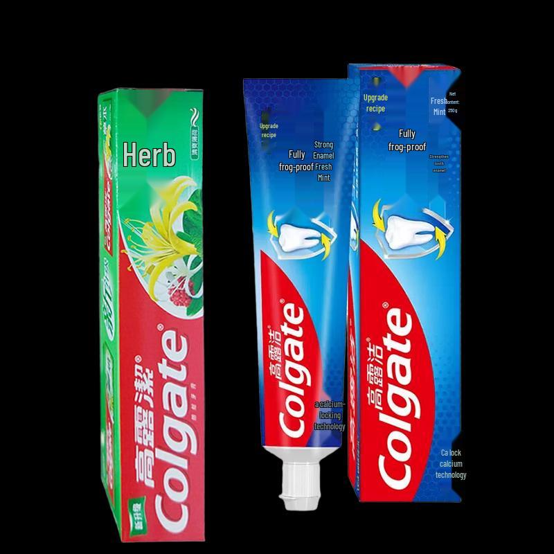 Colgate Herbal & Total Fresh Mint Toothpaste Bundle