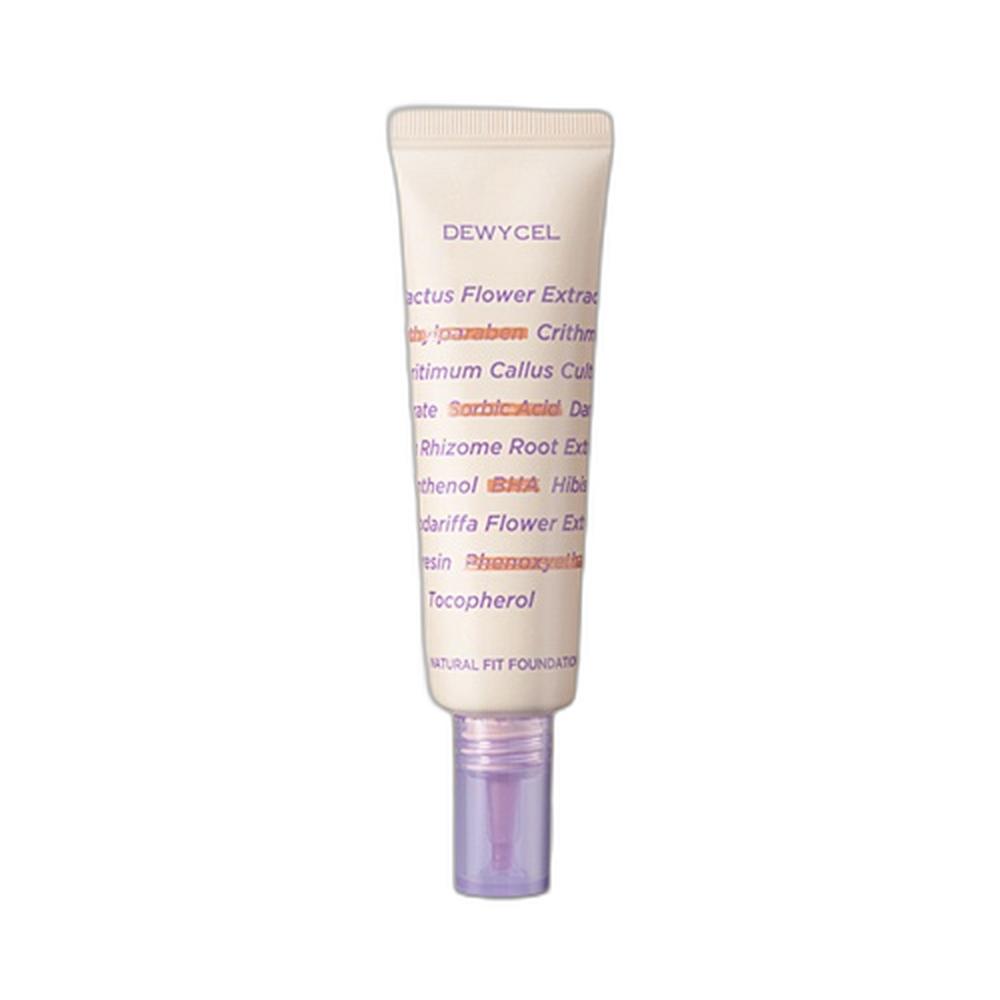 DEWYCEL Natural Fit Foundation Glass Skin Natural Coverage 30ml