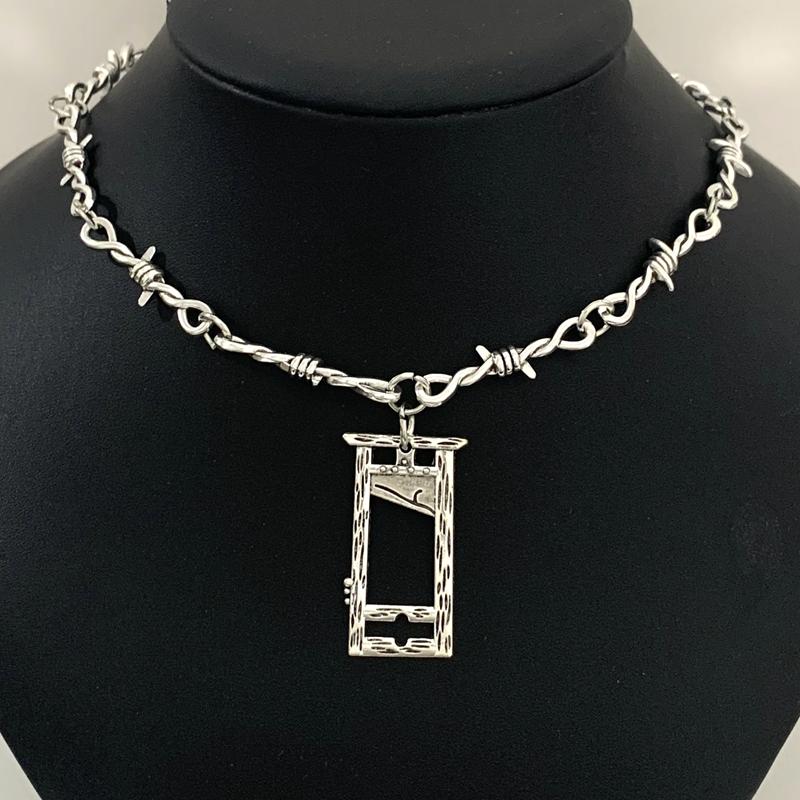 Piccoli Rovi di Filo Ghigliottina di Ferro Collana Choker da Donna Stile Hip-hop Gotico Punk Catena a Spillo con Piccoli Punti Spinati Choker Regali