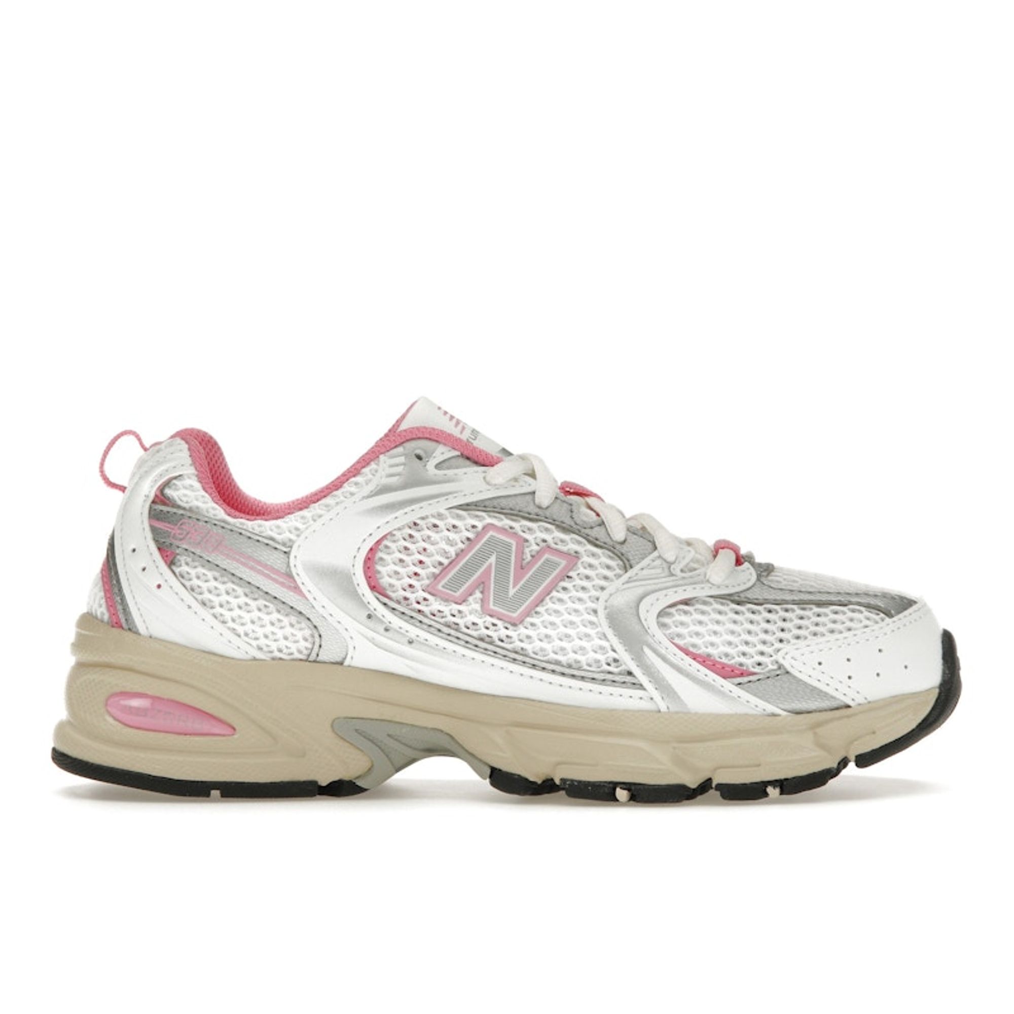 

New Balance 530 Біло-рожеві вінтажні кросівки унісекс MR530ED 44.5