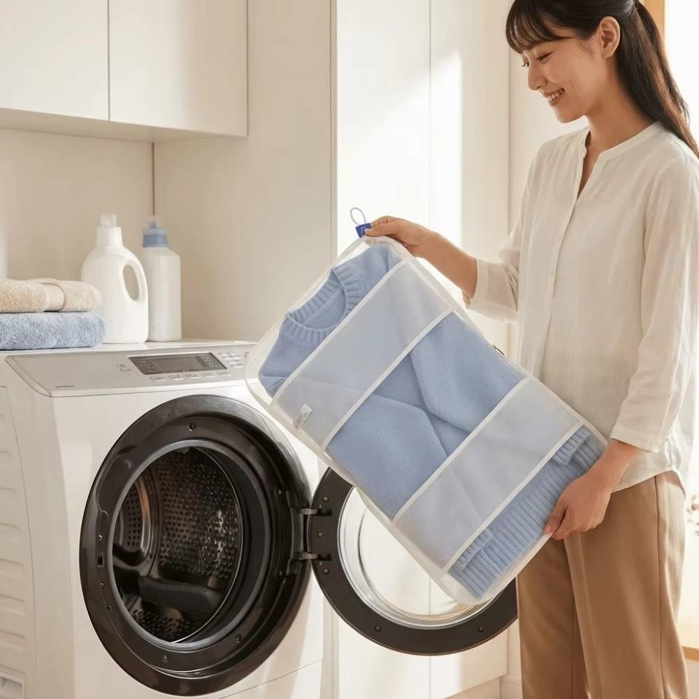 Zipper Clothes Protector Bag Large Capacity Filter Mesh Bag New Sweater Wash Bag