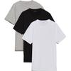 Solid Color Crew Neck Short Sleeve T-Shirt 3-Pack Men Tops NB4185-MP1