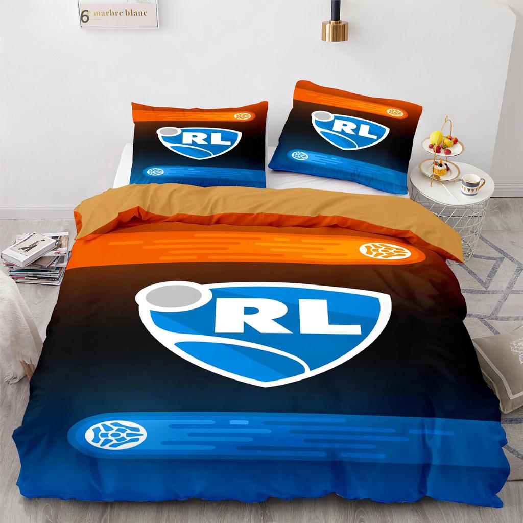 Cool Racing Three-Piece 3D Digital Printing Quilt Cover Bedding Home Textile Kit