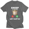 Mein Schaf ruft T-Shirts Reine Baumwolle T-Shirts Sommer Rundhals T-Shirts Lässige Kurzarm Kleidung Für Männer Geburtstagsgeschenk