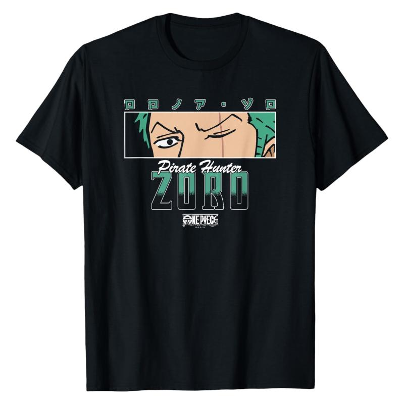 

Футболка Roronoa Zoro Охотник на Пиратов One Piece 100% Хлопок Печать с Персонажем Аниме Круглый Вырез Устойчивая к Выцветанию Повседневная Уличная Одежда Топы S