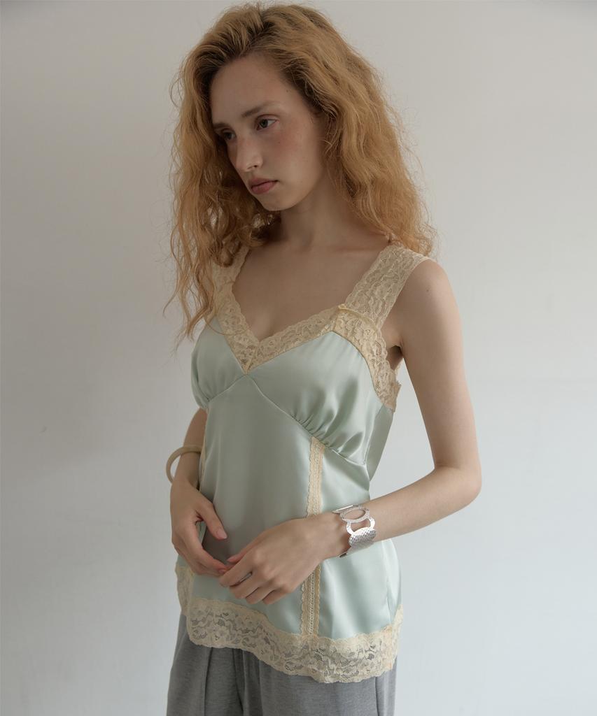 Asula Moon Satin Top (Mint)