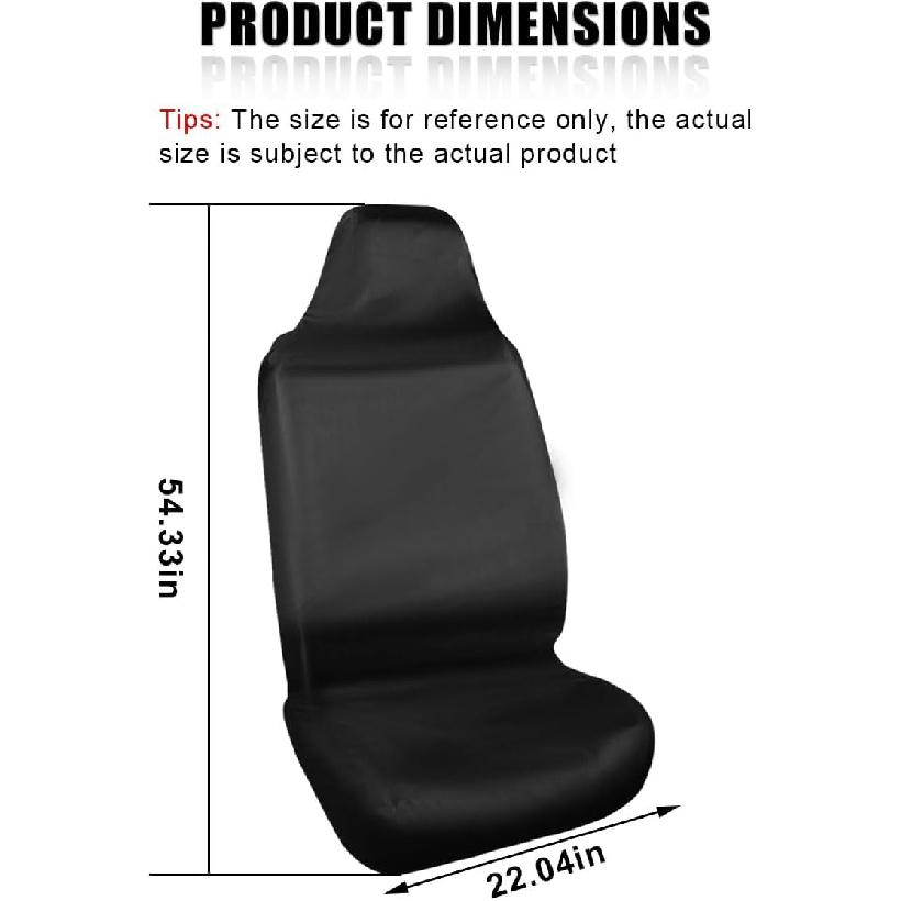 Autositzbezug Schutzhülle, Wasserdicht Fleckenresistent Auto Frontsitzschutz, Universell Staubdicht Fahrzeug Innenraum Sitzbezüge für Autos, SUVs,
