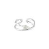Female Fashion Niche Temperament Simple Cross Layered Ring