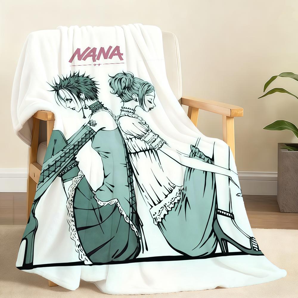 Japanese Classic Anime N NANA Cartoon Blanket For Soft Throw Blanket for Picnic Bed Sofa Home Bedroom Cozy Warm Comfortable