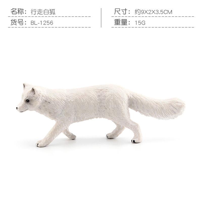 Simulated Forest Animal 5 Fox Model Red Fox Red Fox White Fox Sandbox Decoration Static Ornament Toy
