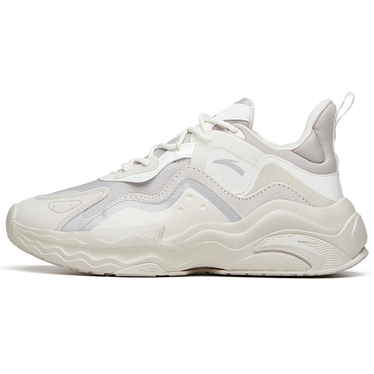 

New Anta Mix 4.0 Shock Absorbers Slip Resistant Abrasion Resistant Low Top Chunky Sneakers Women s Gray 122218812-1 36