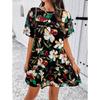 Women's Casual Vacation Printed Short-sleeved Dress