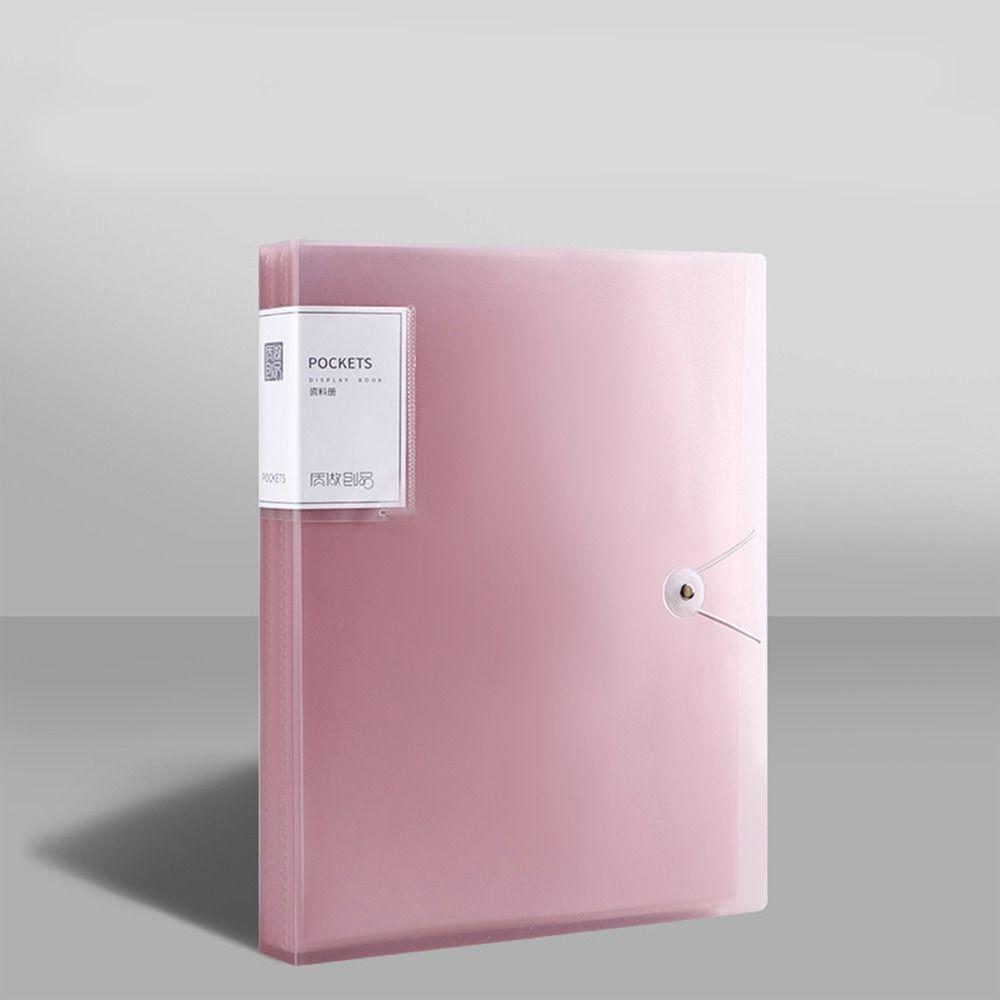 

20/40sheets Multifunctional A4 File Paper Folder Desktop Storage Document Organizer Document Holder Archives 20 sheets рожевий