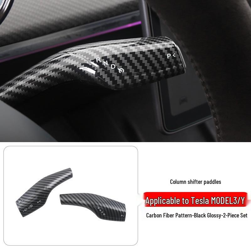 Tesla Model 3/Y Carbon Fiber Interior Console & Steering Wheel Trim