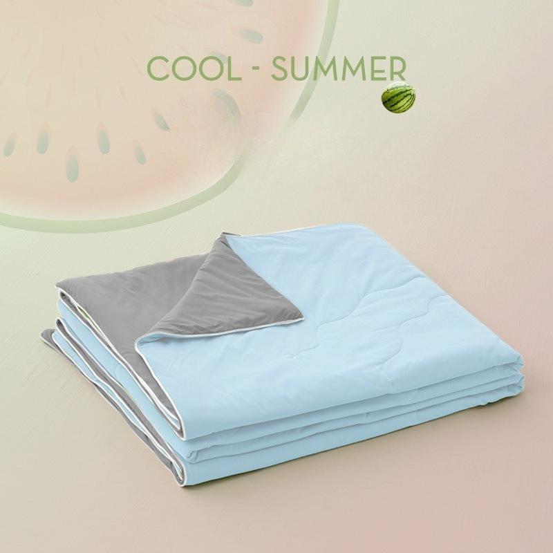 

Всесезонное дышащее одеяло: Двуспальное, легкое летнее одеяло, идеально подходящее для жарких ночей в общежитиях и спальнях 110x150cm синий