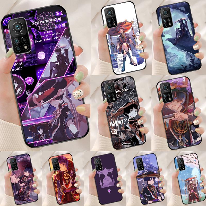 Scaramouche Genshin Impact Hülle Für Xiaomi 13 11T 12T Pro 12 Lite 12X Cover Für POCO X3 X4 X5 F5 Pro F4 GT C40 M5s F3