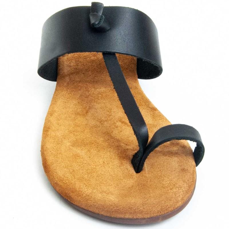 Sandalia De Piel Para Mujer, Color Cuero.  Purapiel  Atlantic  80624