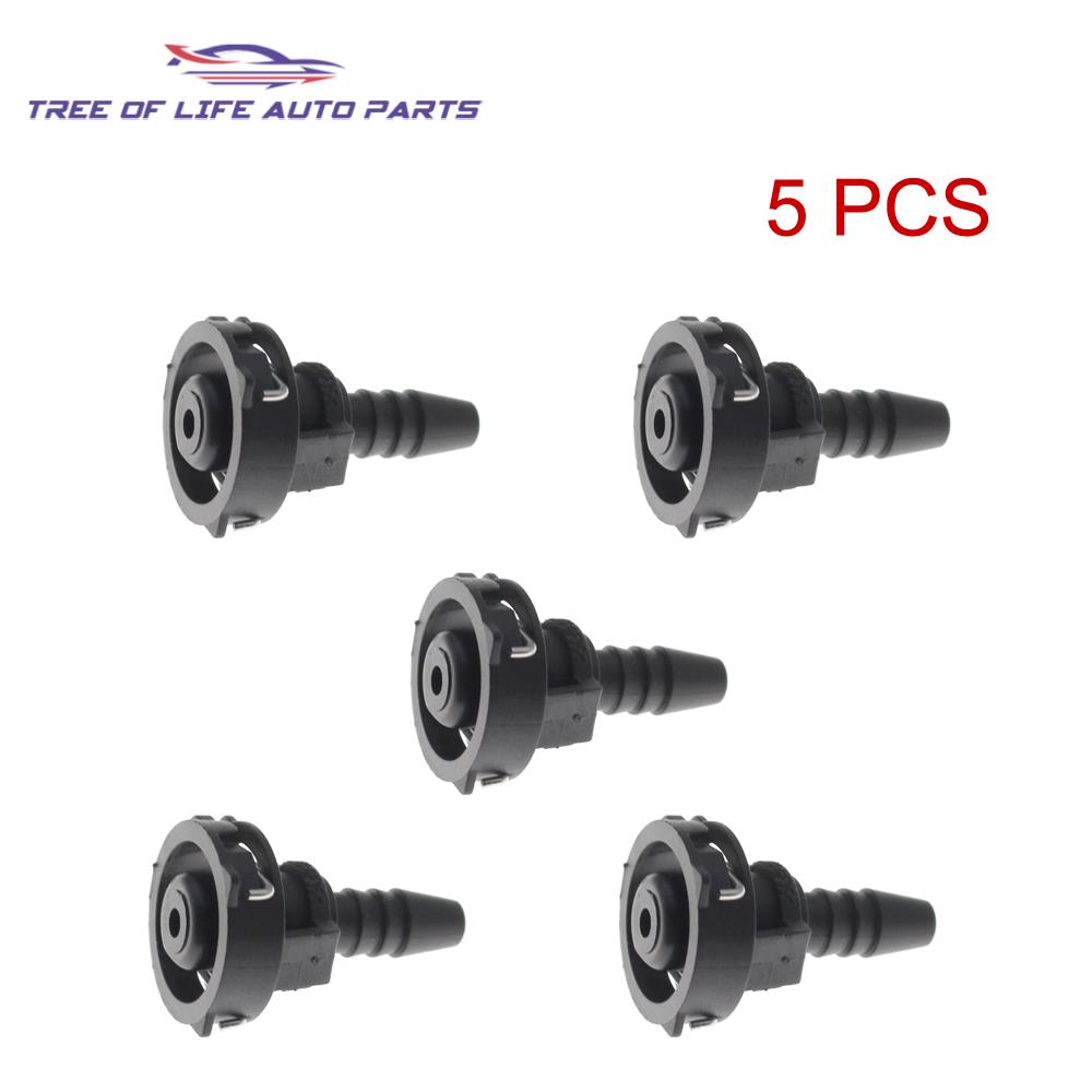 1/2/5/10X Vent Hose Pipe Deputy Kettle Water Pipe Exhaust Pipe Connector For Mercedes Benz ID 6MM Radiator Water Box Connector